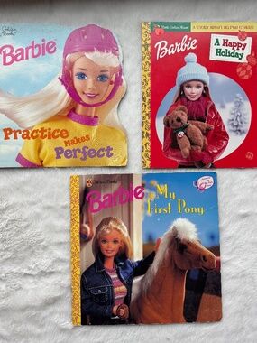 Vintage Barbie Golden Books Bundle of 3 Storybooks